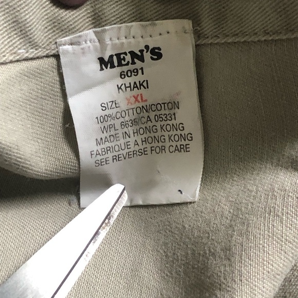 Woolrich Shirt Men's 2XL Tall Button Down Beige Hunting Outdoor Long Sleeve - Picture 6 of 8